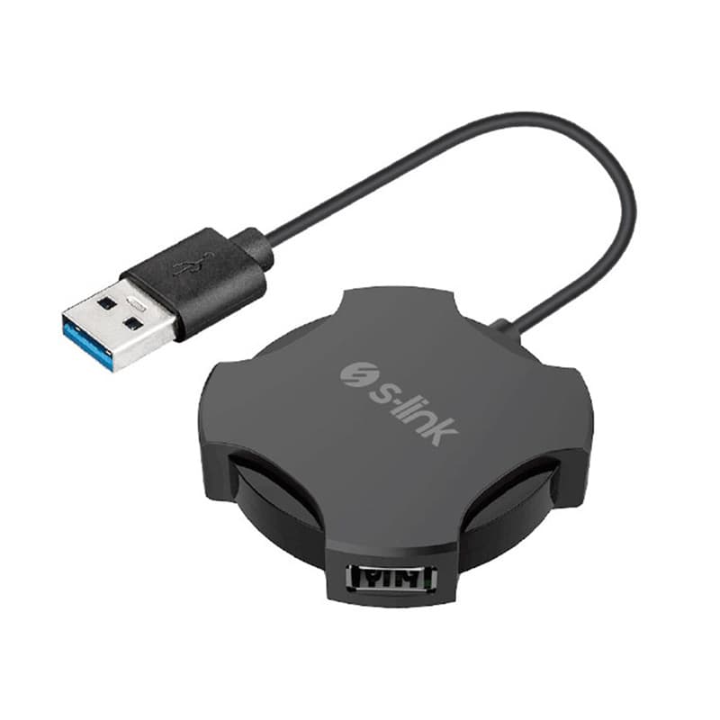 ADAPTOR S-LINK USB 2.0 - 4 PORT HUB SW-U212