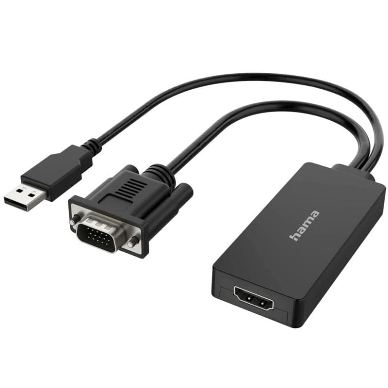 ADAPTOR HAMA VGA+USB - HDMI 200342