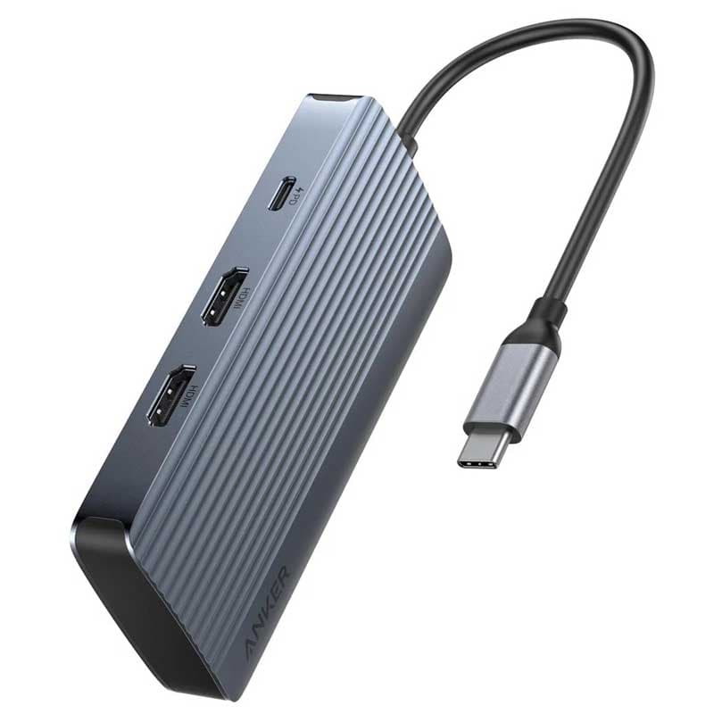 ADAPTOR HUB ANKER USB-C 7-IN-1 GRAY