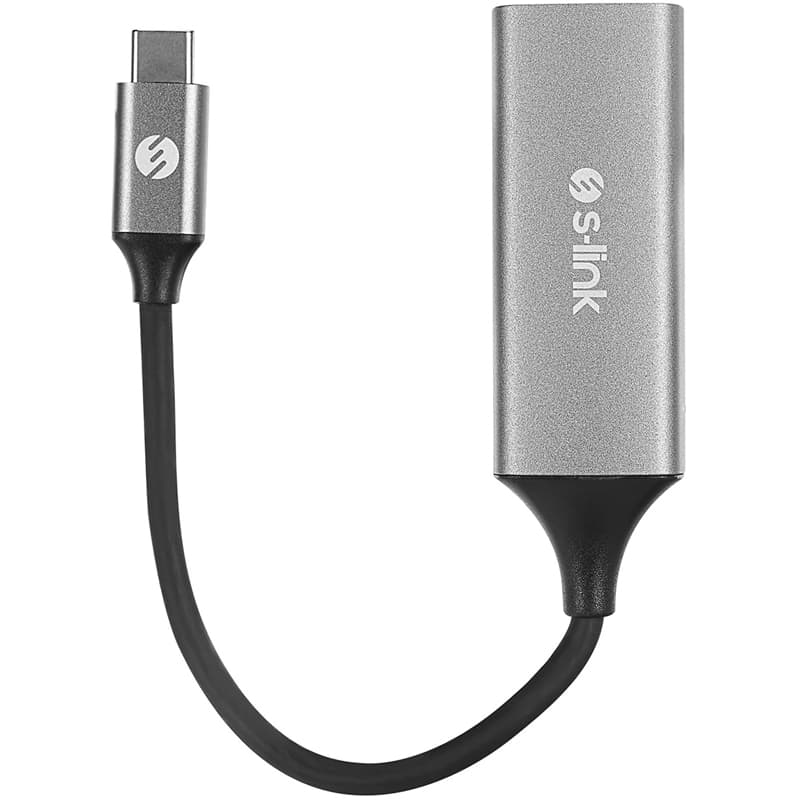 ADAPTOR S-LINK SW-U336 GRAY TYPE-C TO RJ45